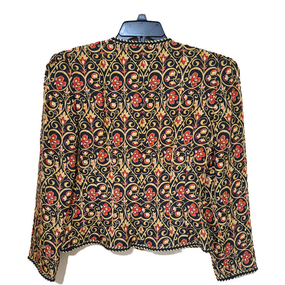 Maggy London by Kenneth Nolan Silk Jacket size 4 - Picture 2 of 3